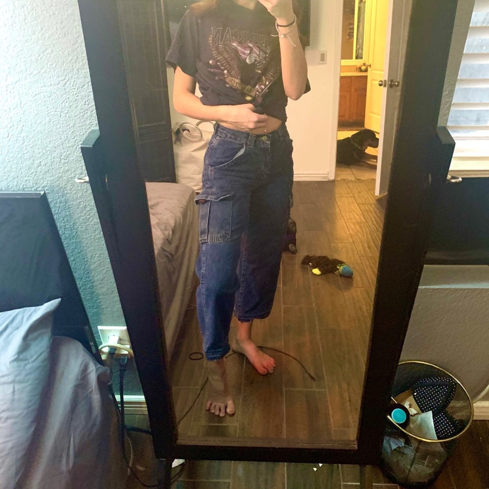 Cargo mom jeans